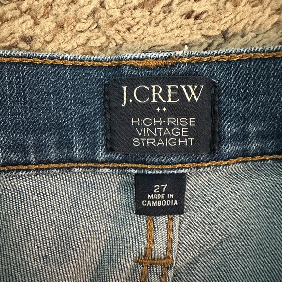 Jcrew high rise vintage straight jeans - Picture 3 of 3